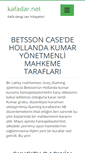 Mobile Screenshot of kafadar.net